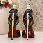 Gold-Tone Slingback Pumps