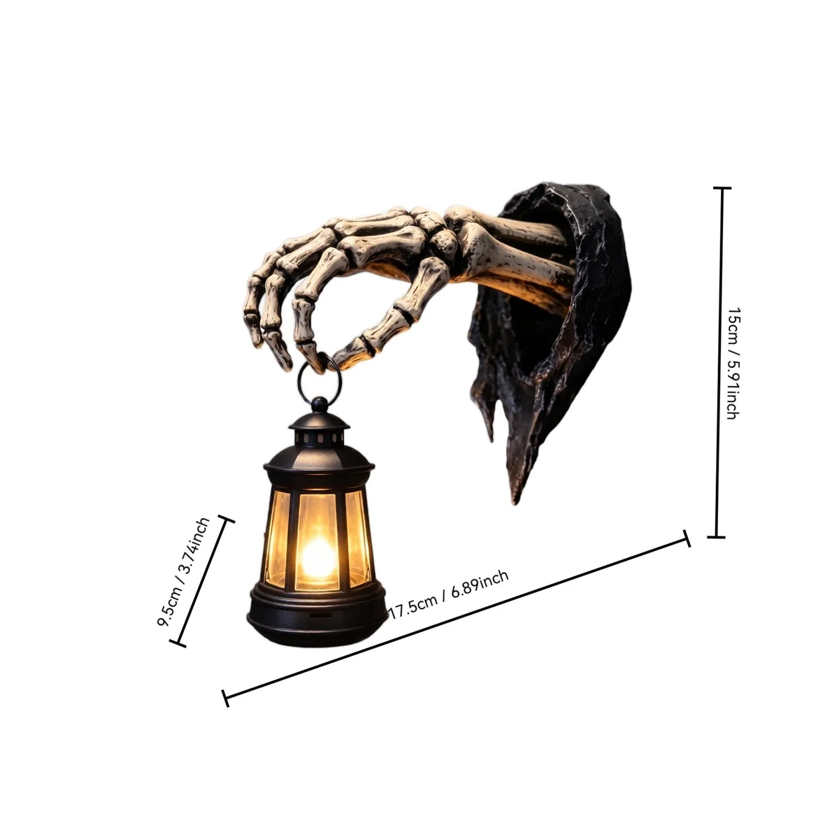 Skeleton Hand Wall Lamp