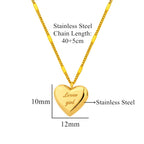 Bubble Heart Snake Necklace