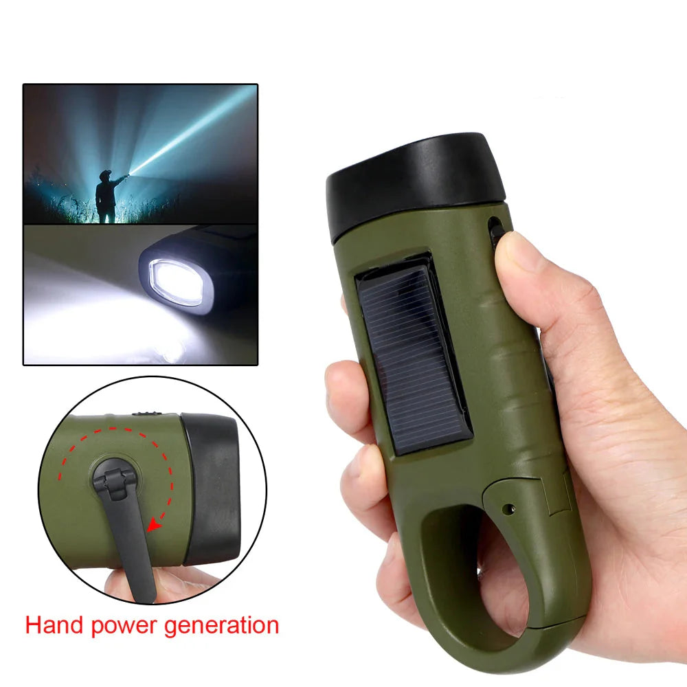 Solar-Powered Emergency Flashlight