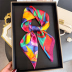 Satin Print Square Scarf
