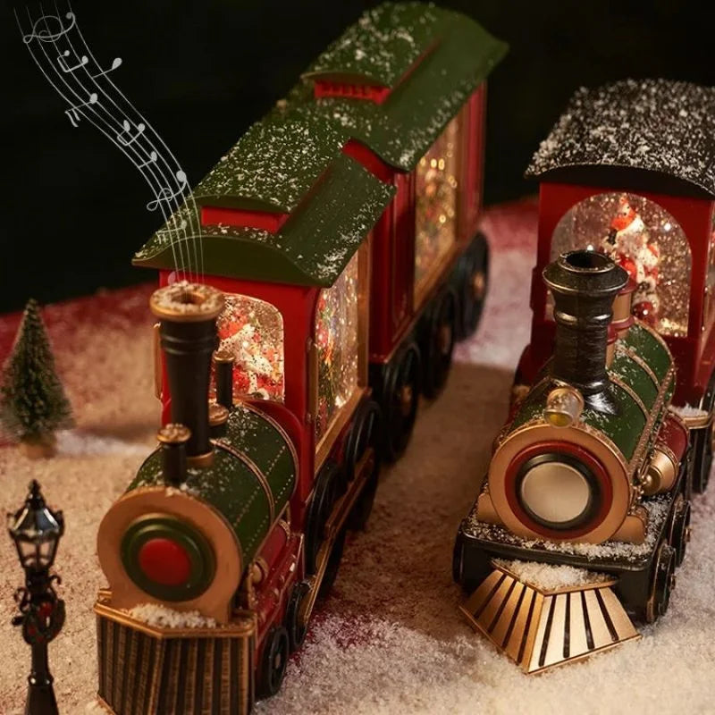 Holiday Train Crystal Ball Ornament
