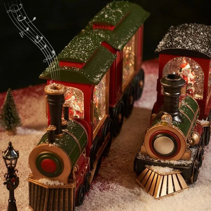 Holiday Train Crystal Ball Ornament