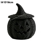 Wicker Pumpkin Lantern Storage Box