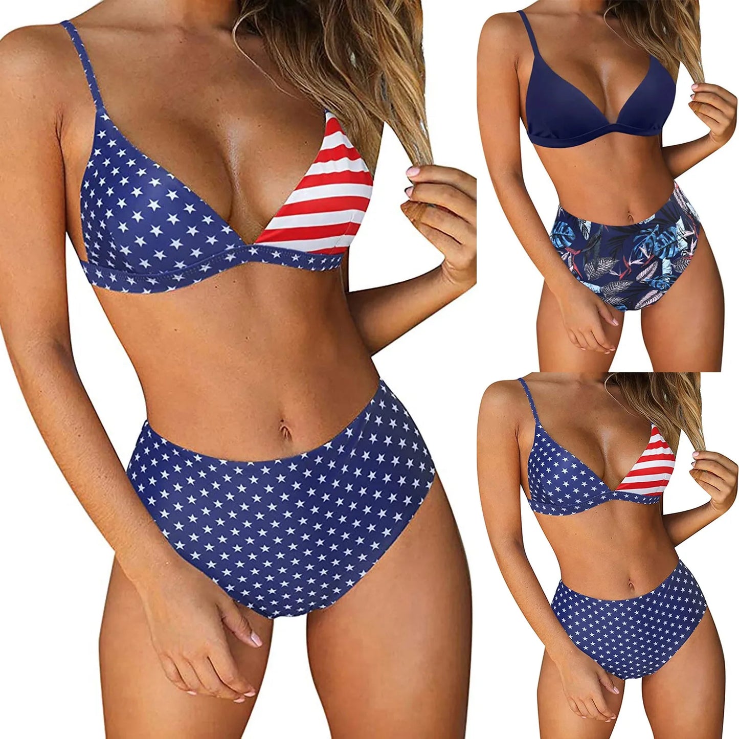 American Flag Swim Set