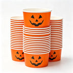 Pumpkin Ghost Paper Snack Bowls