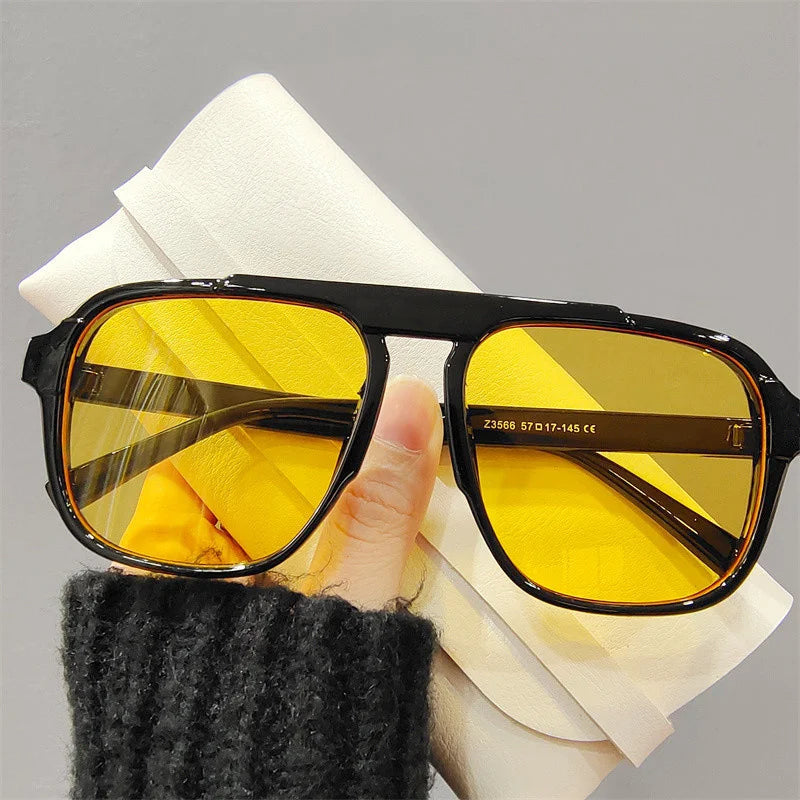 Sporty Vintage Frame Glasses