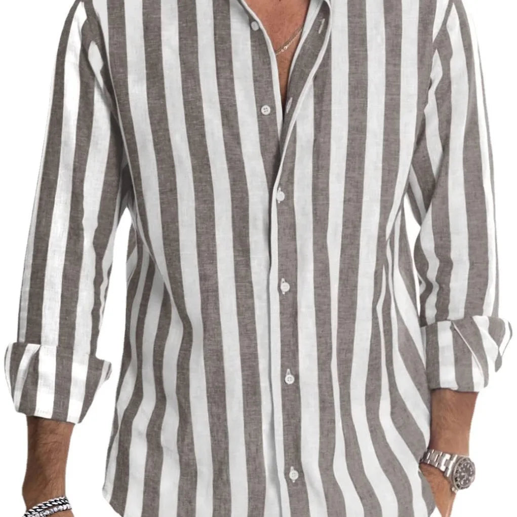 Solid Linen Office Shirt