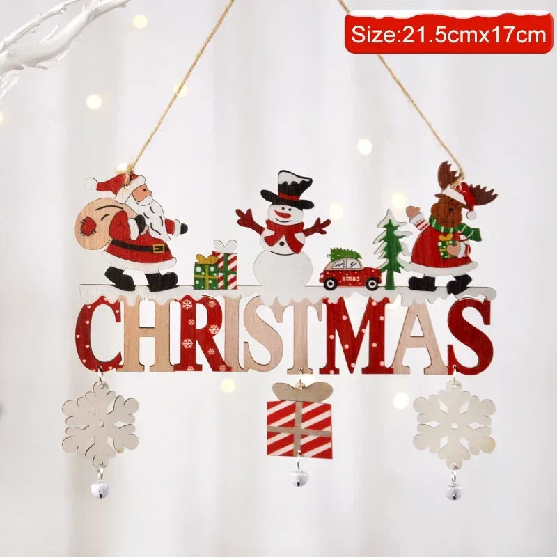 Wooden Hanging Christmas Decor
