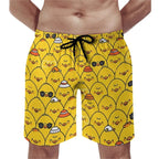 Funny Duck 3D Board Shorts