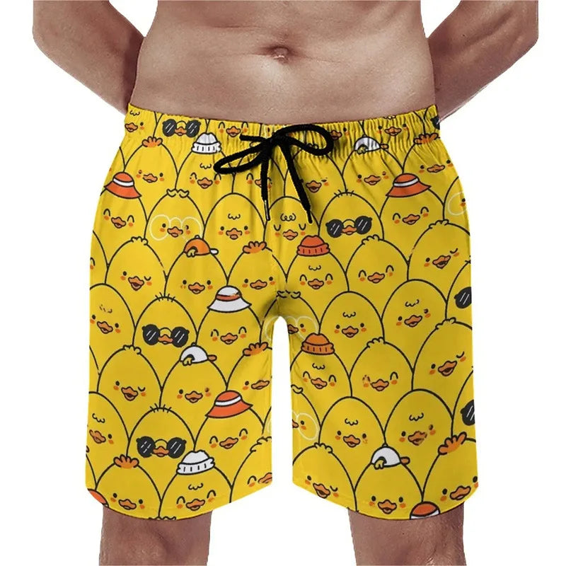 Funny Duck 3D Board Shorts