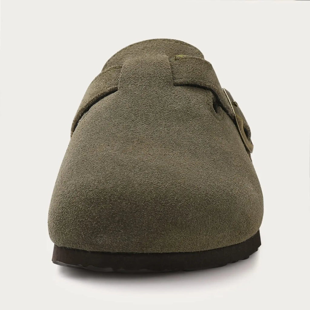 Suede Cork Clogs