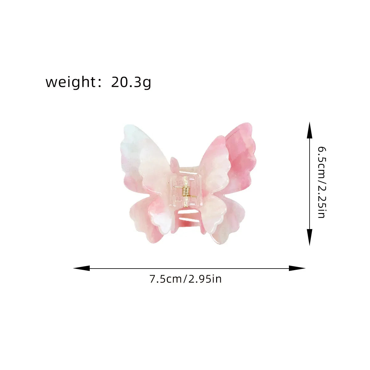Butterfly Gradient Hair Claws