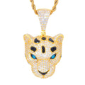 Moissanite Leopard Pendant Necklace