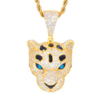 Moissanite Leopard Pendant Necklace
