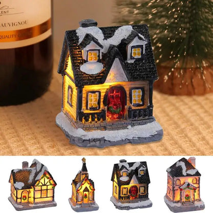 LED Christmas Village House