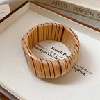 Vintage Wooden Round Bangle