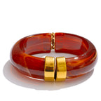 Acrylic Gold Bangle Set