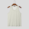 INCERUN Solid Streetwear Tank Top