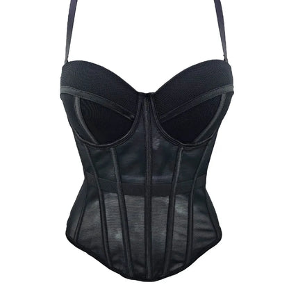 Transparent Mesh Sexy Corset