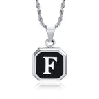 Initials Letter Pendant Necklace