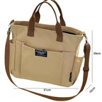 Canvas Crossbody Tote Bag