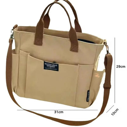 Canvas Crossbody Tote Bag