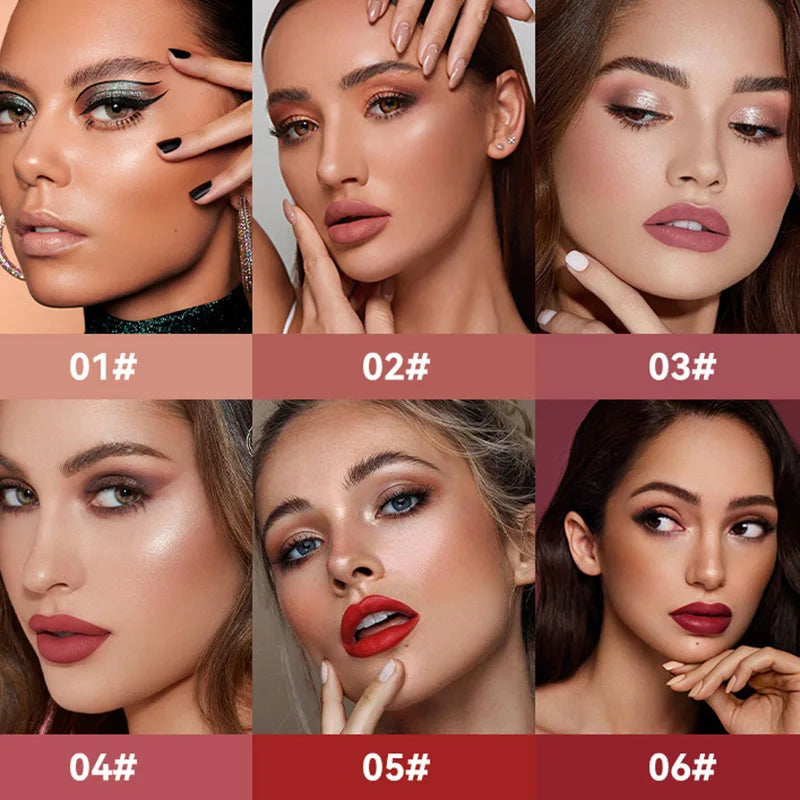 6 Colors Nude Matte Lip Gloss