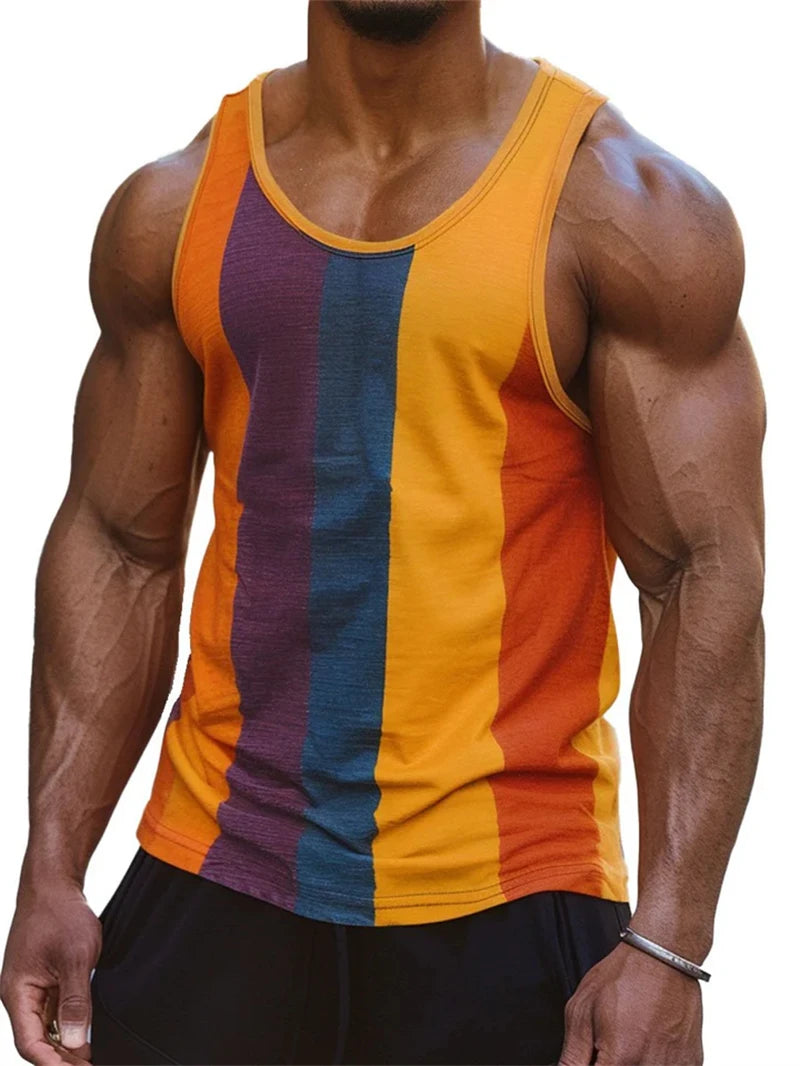 Vintage Stripe Quick-Dry Tank Top