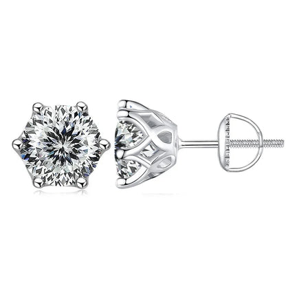 Colorful Moissanite Stud Earrings