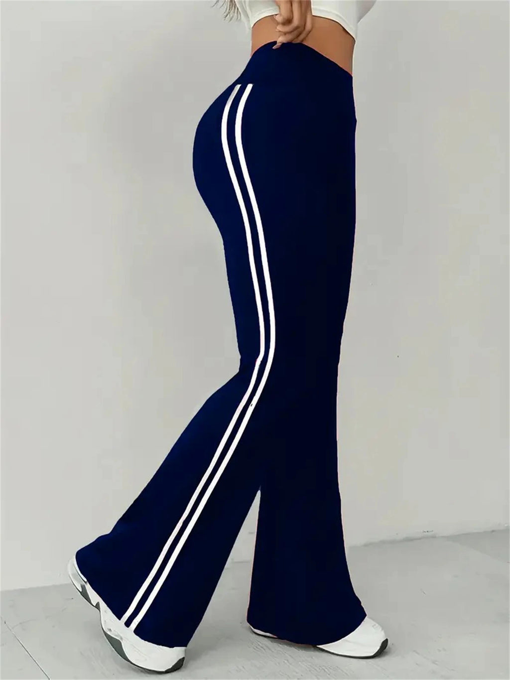 DOHTIH Patchwork Micro-Flare Trousers