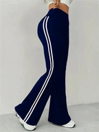 DOHTIH Patchwork Micro-Flare Trousers