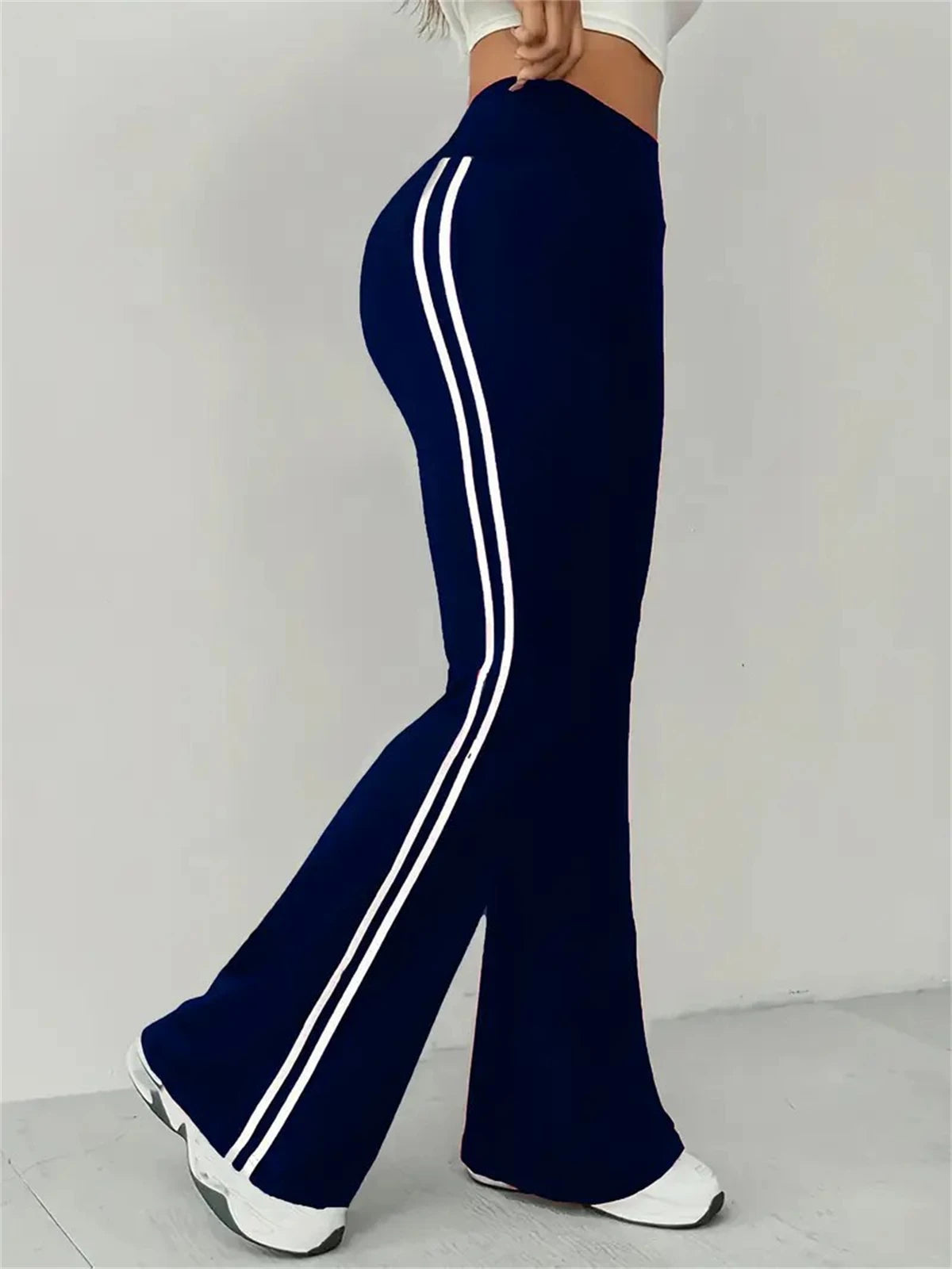 DOHTIH Patchwork Micro-Flare Trousers