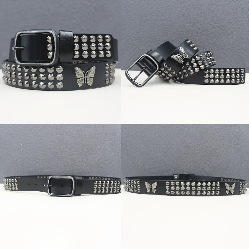 Heavy duty leather belt
