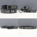 Heavy duty leather belt