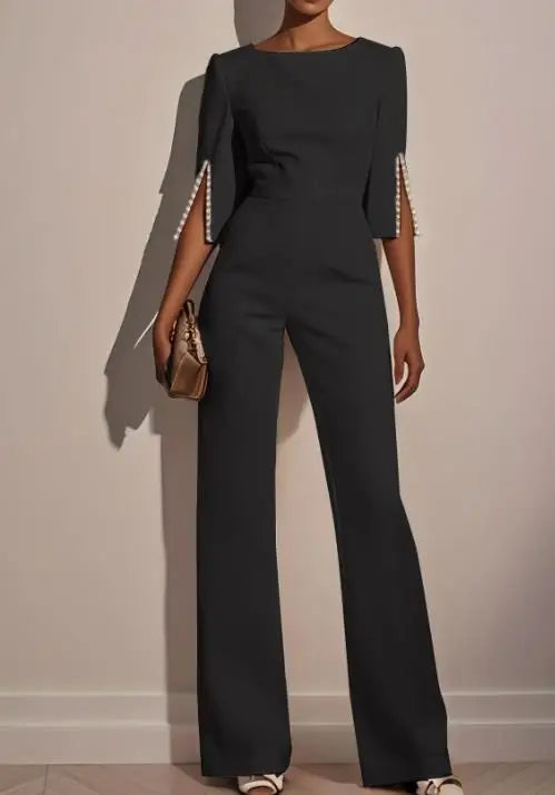 Beaded Slim Jumpsuit
