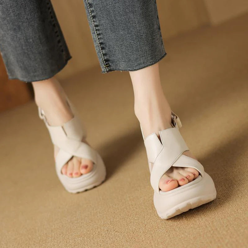 Women Platform Hook Sandals
