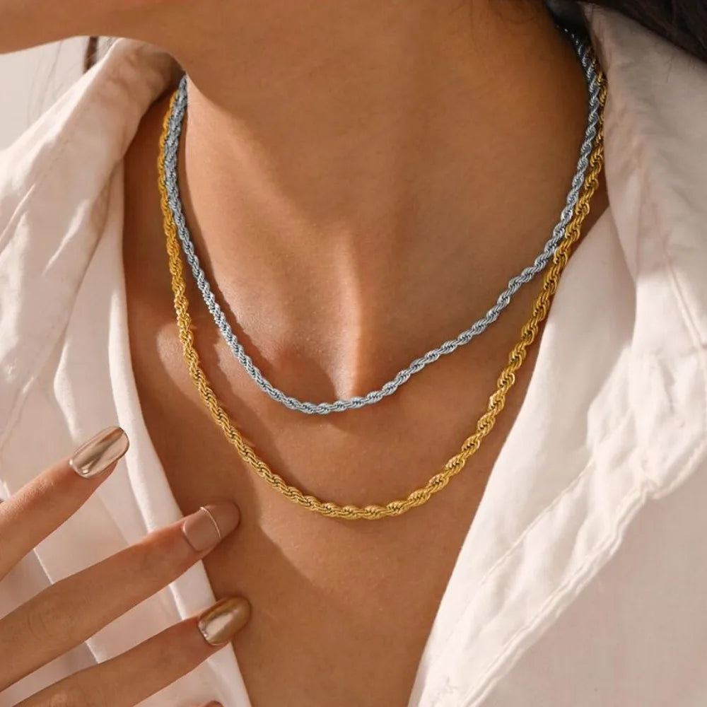 GUOLE Twist Chain Necklace