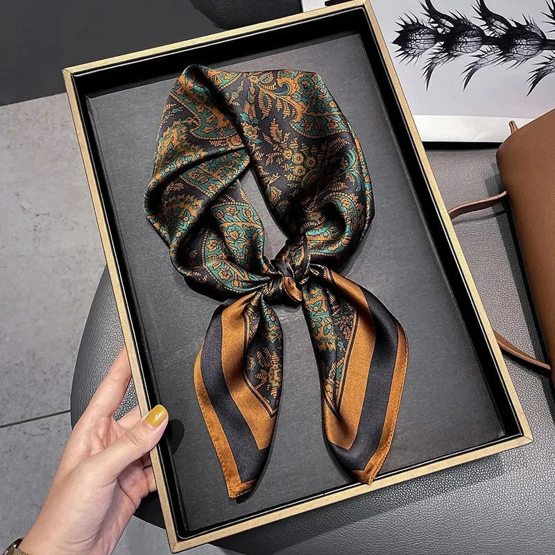Luxury Silk Feel Square Scarf