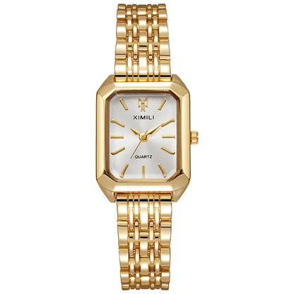 Gold plated quartz watch