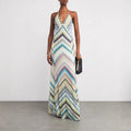 Boho Floral V-Neck Maxi Dress