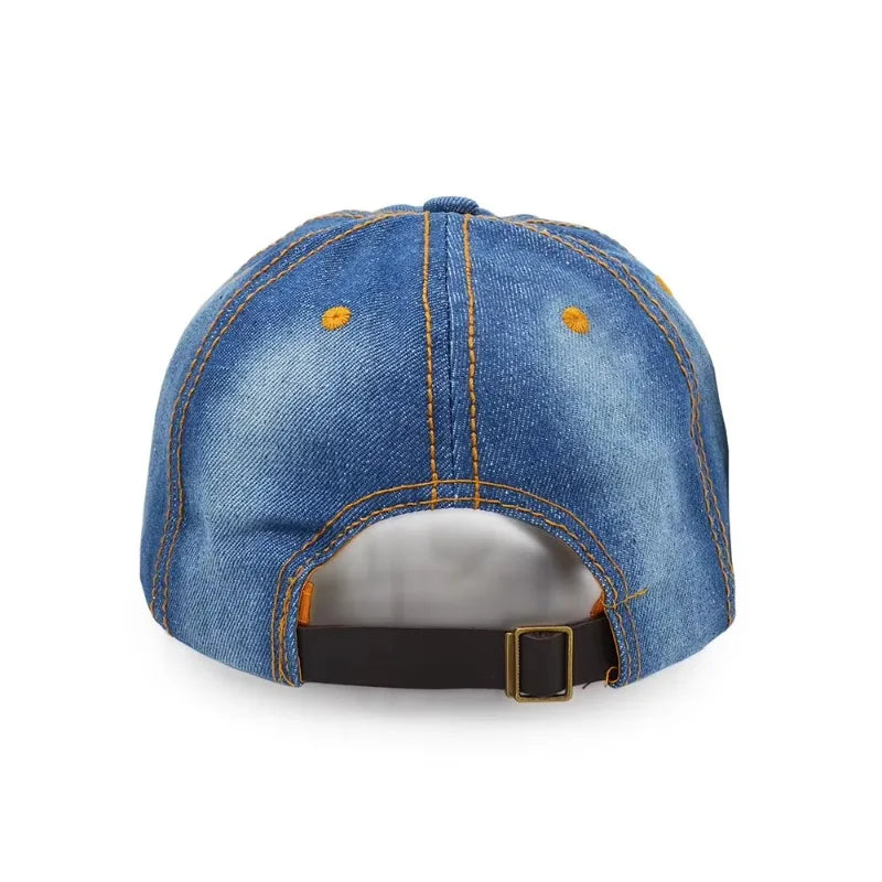 Unisex Vintage Denim Cap