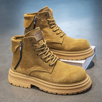 Suede English Style Short Boots