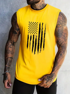 USA Flag Print Tank Top