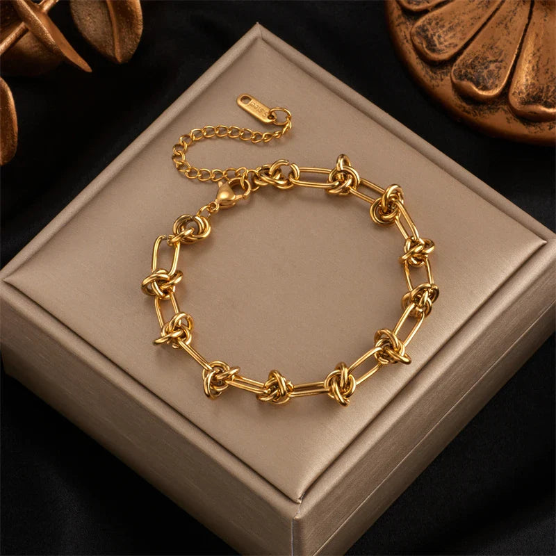 Twist Knot Necklace Bracelet