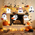 Ghost Hanging Swirl Decorations