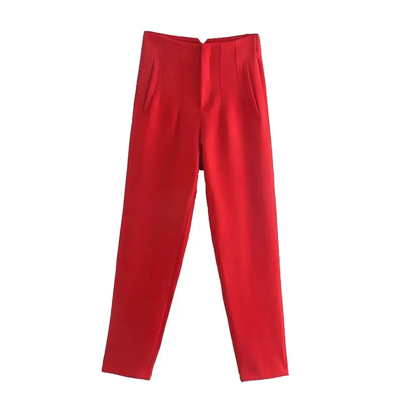 High Waist Slim Pencil Pants