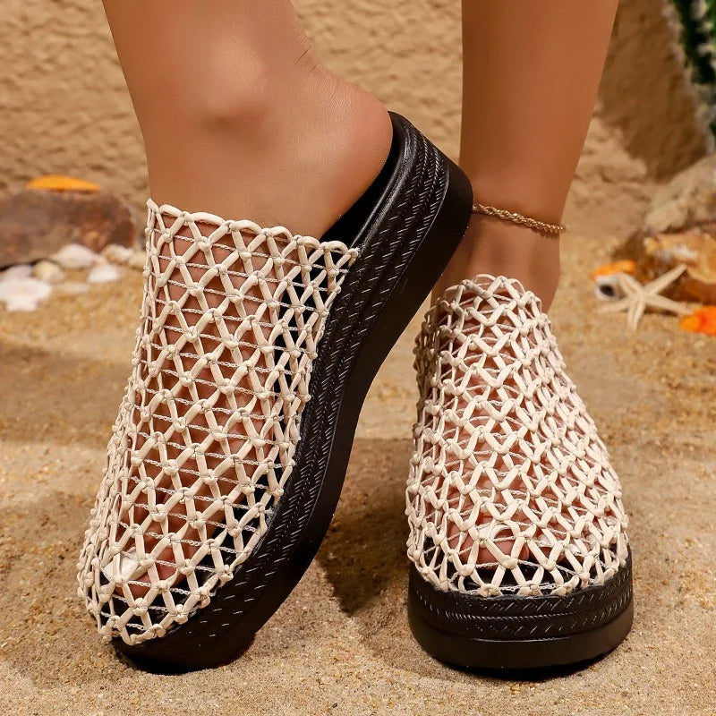 Mid Heel Summer Slides