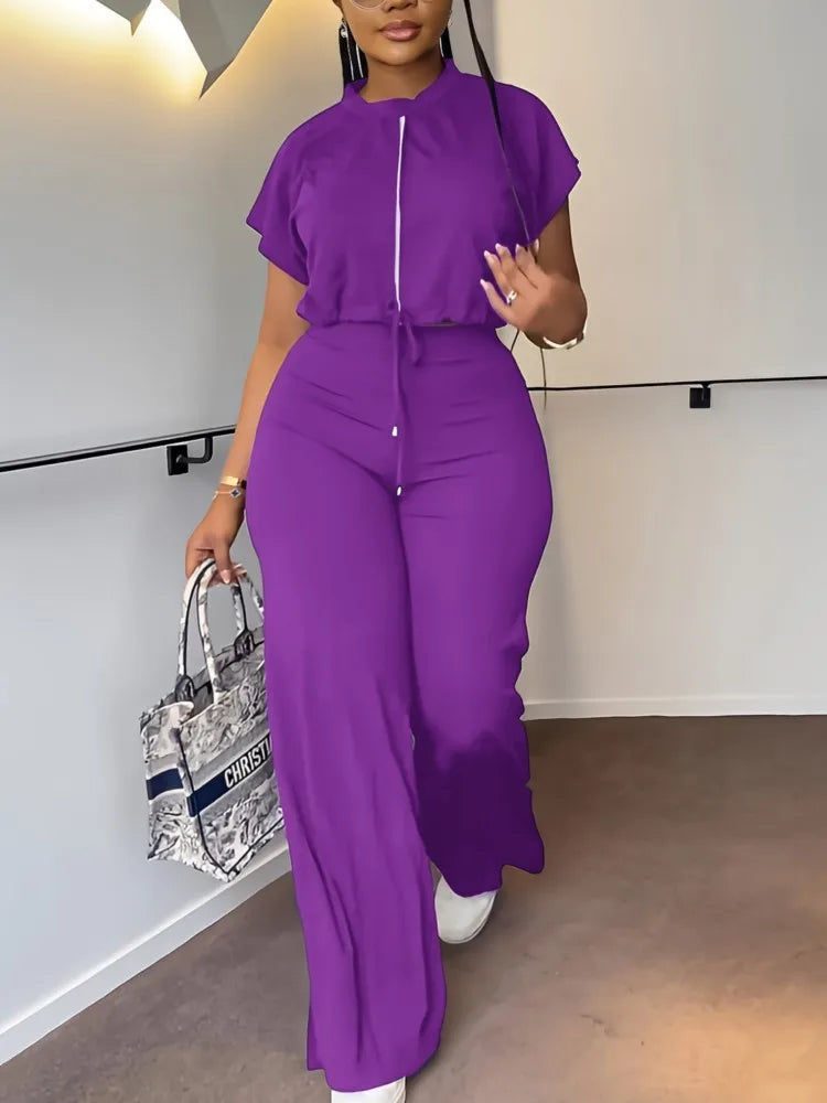 Summer Round Neck Top Set