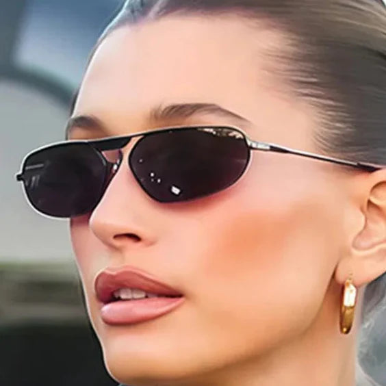 Unisex Oval Pilot Sunglasses – UV400 Fashion Eyewear